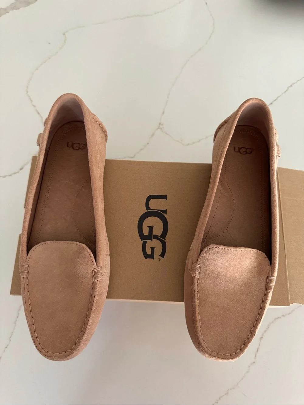 UGG Women's Blush Suede Moccasin Loafers